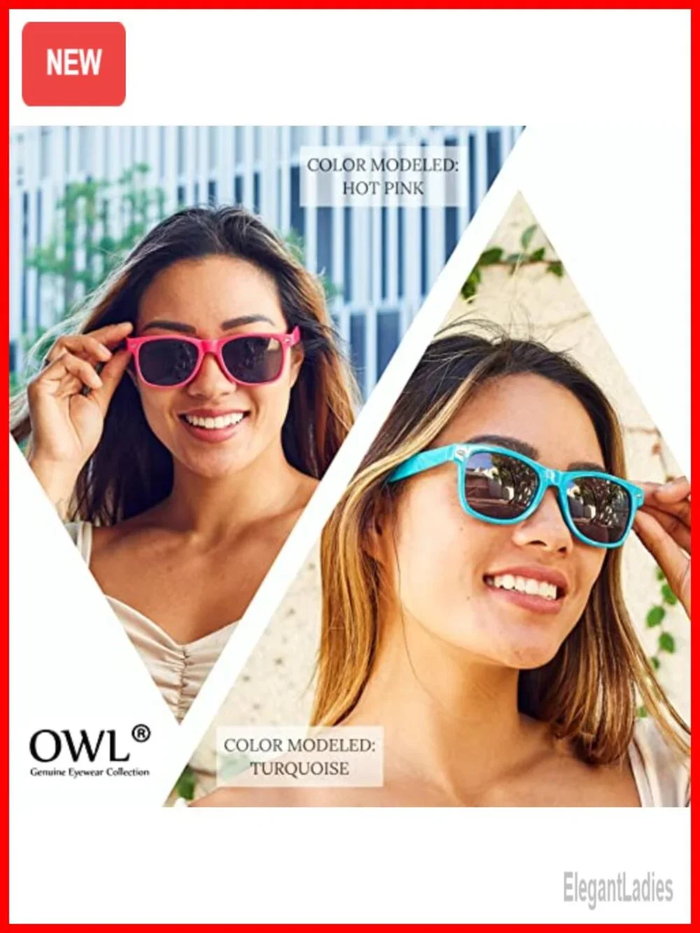 3 Pack Retro Rectangular Sunglasses with UV400 Protection